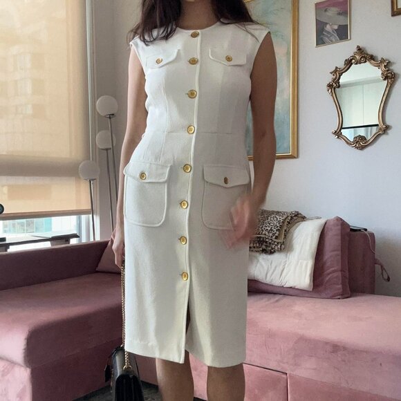 Jones New York White Business Casual Dress - Picture 6 of 6